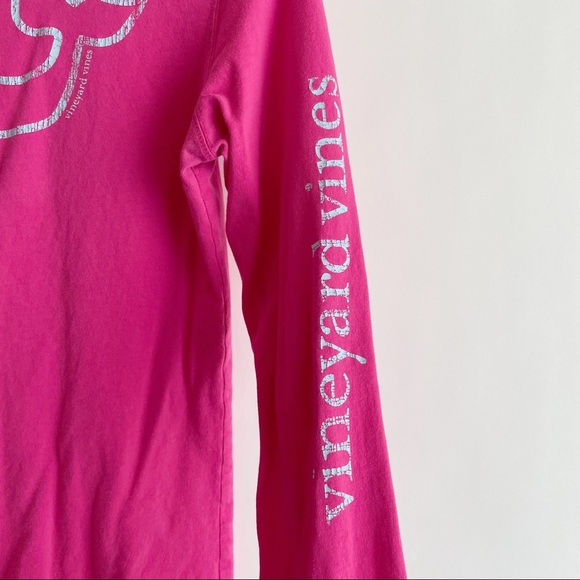 Vineyard Vines • Pink Whale Long Sleeve Shirt - Picture 3 of 5